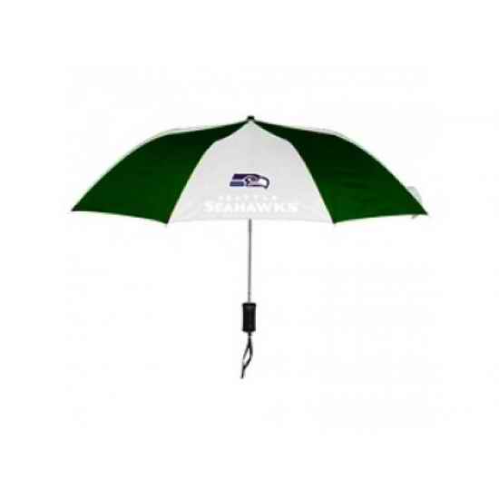 NFL Seattle Seahawks Folding Umbrella Green&White